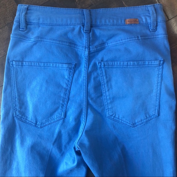 Massimo Dutti Blue High Rise Flare Skinny Jeans Size 2 - Picture 11 of 13